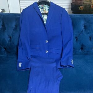 Paisley & Gray Vibrant Blue Suit Set